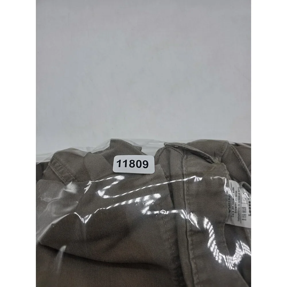 Carhartt Pants Mens 42x30 Khaki Loose Fit B159 Workwear Carpenter Utility Cotton